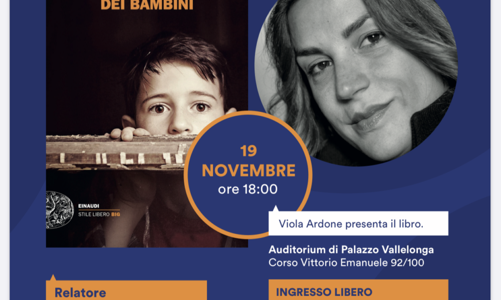 Viola Ardone presenta il libro Il treno dei bambini a Palazzo Vallelonga 